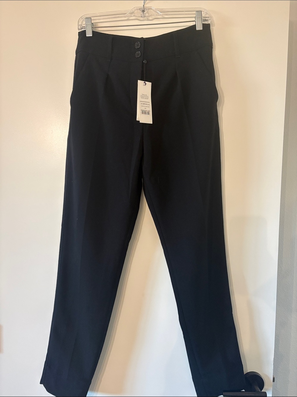 ME+EM Black Tailored Straight Leg pant